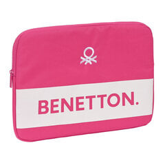 Klēpjdatora soma Benetton Raspberry Fuksija (34 x 25 x 2 cm) cena un informācija | Somas, maciņi | 220.lv