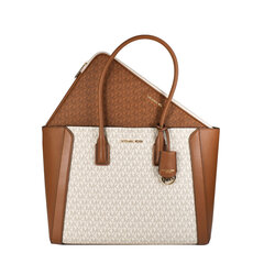 Michael Kors Sieviešu Rokassoma Michael Kors 35S2G6KT9B-VANILLA Pelēks (38 x 30 x 14 cm) S0368771 cena un informācija | Sieviešu somas | 220.lv