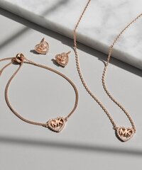 Серебряный браслет с сердцем Michael Kors, MKC1242AN040 цена и информация | Женские браслеты | 220.lv