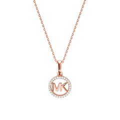 Колье из бронзы с глиттерным кулоном Michael Kors, MKC1108AN791 (цепочка, кулон) цена и информация | Украшения на шею | 220.lv