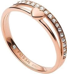 Fossil Романтичное бронзовое кольцо с кристаллами JF03460791 цена и информация | Кольца | 220.lv