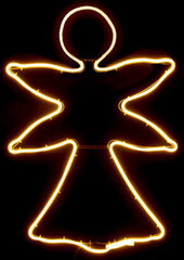Новогоднее украшение Свет Ангел Жёлтый (52 x 1,5 x 72 cm) цена и информация | Рождественские украшения | 220.lv