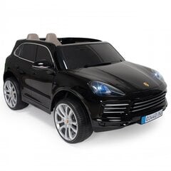 Bērnu divvietīgs elektroauto - Porsche Cayenne S, melns цена и информация | Электромобили для детей | 220.lv