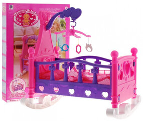Bērnu gulta - šūpulis lellei cena un informācija | Rotaļlietas meitenēm | 220.lv