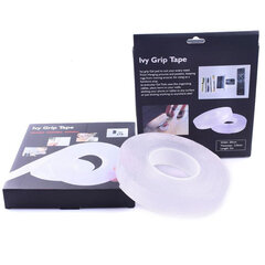 Двухсторонняя многоразовая моющаяся фиксирующая лента Ivy Grip Tape, 5 м x 3 см цена и информация | Механические инструменты | 220.lv