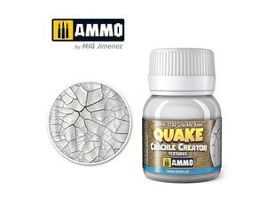 AMMO MIG - QUAKE CRACKLE CREATOR TEXTURES Crackle Base, 40 ml, 2182 cena un informācija | Modelēšanas un zīmēšanas piederumi | 220.lv