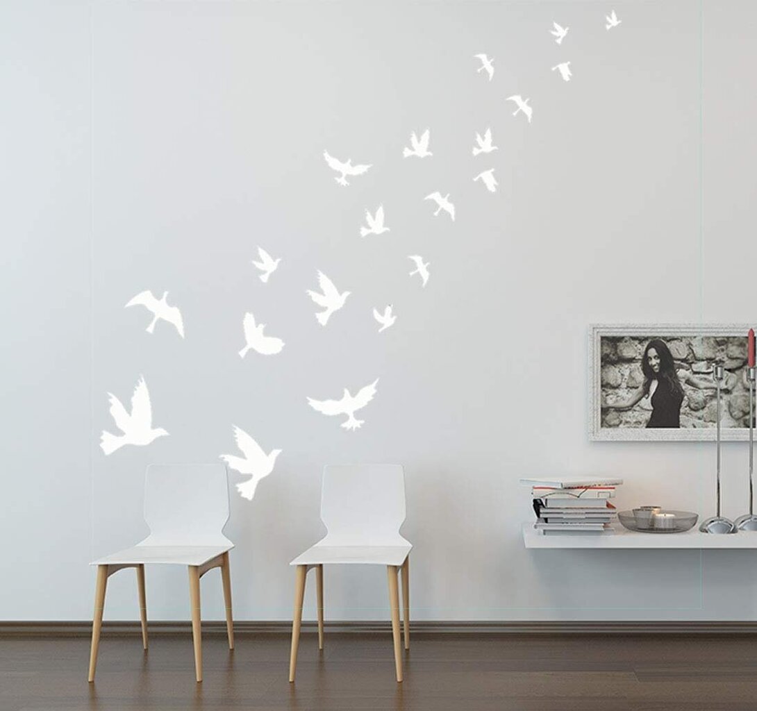 Vinila sienas uzlīme putnu uzlīme lidojošo putnu interjera dekors cena un informācija | Dekoratīvās uzlīmes | 220.lv
