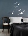 Vinila sienas uzlīmes White Flying Birds - 123 x 89 cm