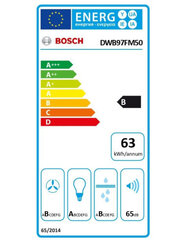Tvaiku nosūcējs, Bosch DWB97FM50 90 cena un informācija | Tvaika nosūcēji | 220.lv