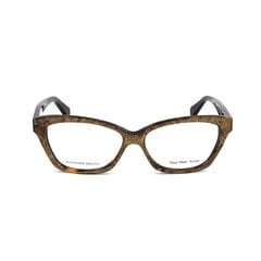 Sieviešu Briļļu ietvars Alexander McQueen AMQ-4268-OFN Bronza Havana cena un informācija | Brilles | 220.lv