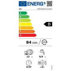 AEG FFB53620ZM cena un informācija | Trauku mazgājamās mašīnas | 220.lv