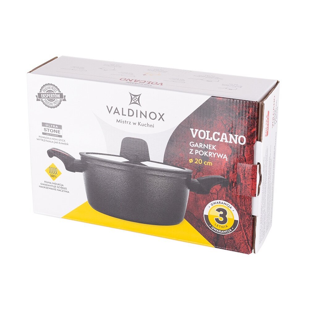 VALDINOX VOLCANO katls 20 cm ar vāku, 2 L cena un informācija | Katli, tvaika katli | 220.lv