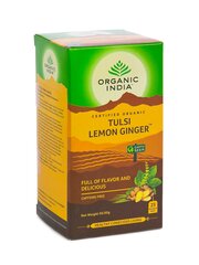TULSI Organic Lemon Ginger (25pcs) 50gr cena un informācija | Tēja | 220.lv
