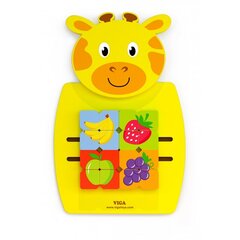 Деревянная сенсорная доска - Жираф цена и информация | Игрушки для малышей | 220.lv