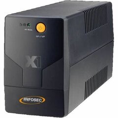 Nepārtrauktās Barošanas Sistēma Interaktīvā Barošanas Sistēma UPS INFOSEC X1 EX 700 Melns 350 W cena un informācija | UPS- Nepārtrauktās barošanas bloki | 220.lv