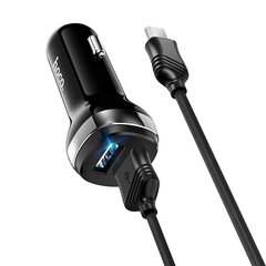 Автомобильная зарядка Hoco Z40 Superior Dual Port + MicroUSB черная цена и информация | Зарядные устройства для телефонов | 220.lv