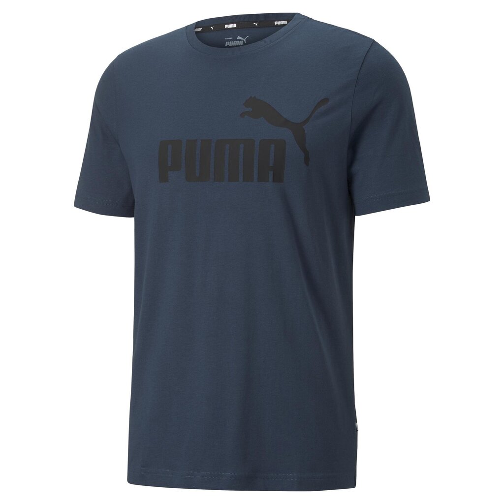 Puma T-Krekli Ess Logo Tee Blue 586667 97 цена и информация | Vīriešu T-krekli | 220.lv