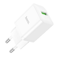 Сетевая зарядка Hoco N26 USB-A Quick Charge 3.0 18W + Type-C белая цена и информация | Зарядные устройства для телефонов | 220.lv