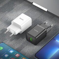 Lādētājs Hoco N26 USB-A Quick Charge 3.0 18W + Type-C, balts cena un informācija | Lādētāji un adapteri | 220.lv