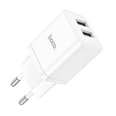 Lādētājs Hoco N25 2xUSB-A (2.1A) balts cena un informācija | Lādētāji un adapteri | 220.lv