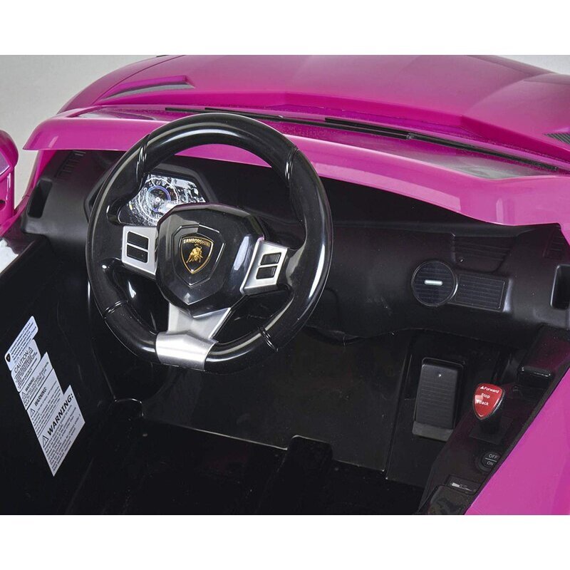 Bērnu vienvietīgs elektroauto - Lamborghini Aventador, rozā cena un informācija | Bērnu elektroauto | 220.lv