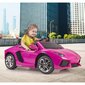 Bērnu vienvietīgs elektroauto - Lamborghini Aventador, rozā cena un informācija | Bērnu elektroauto | 220.lv
