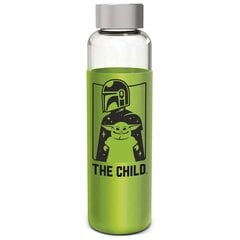 Stikla pudele Star Wars Baby Yoda, 585 ml cena un informācija | Ūdens pudeles | 220.lv