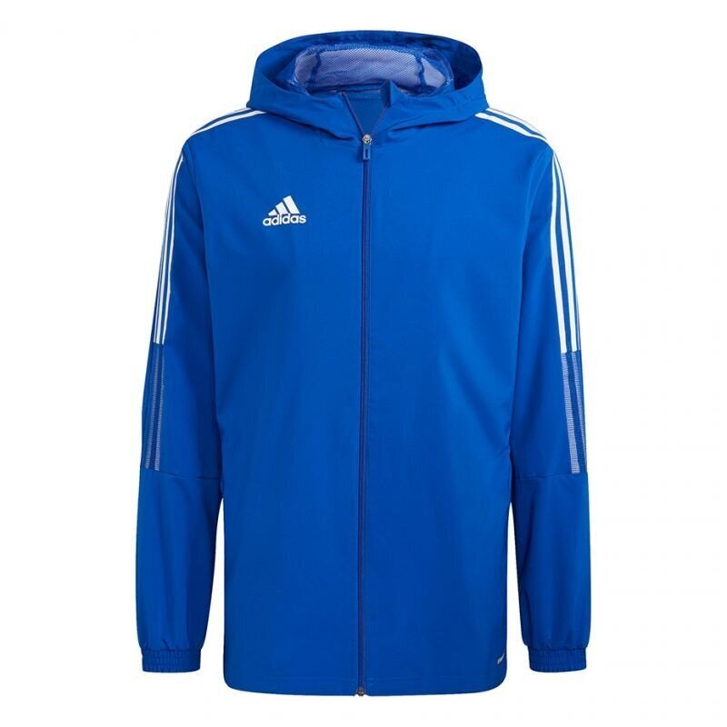 Džemperis Adidas Tiro 21 Windbreaker M, zils cena un informācija | Sporta apģērbs vīriešiem | 220.lv