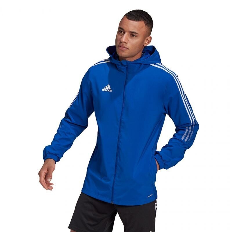 Džemperis Adidas Tiro 21 Windbreaker M, zils cena un informācija | Sporta apģērbs vīriešiem | 220.lv