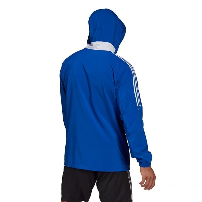 Džemperis Adidas Tiro 21 Windbreaker M, zils cena un informācija | Sporta apģērbs vīriešiem | 220.lv
