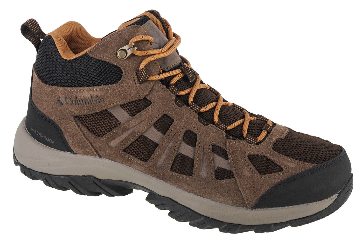 Columbia Redmond III Mid WP, Vīriešu trekinga apavi, Brūna cena un informācija | Vīriešu kurpes, zābaki | 220.lv