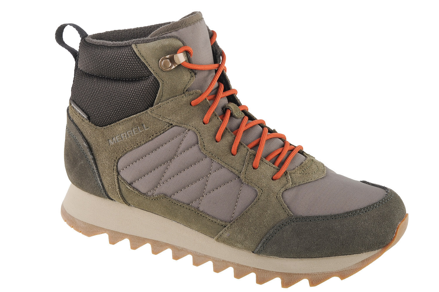 Merrell Alpine Sneaker Mid PLR WP 2, Vīriešu trekinga apavi, Zaļa cena un informācija | Vīriešu kurpes, zābaki | 220.lv