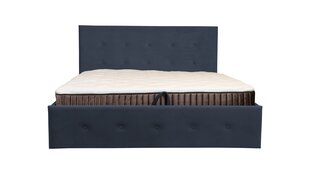 Кровать с ящиком 160см Pugo серая цена и информация | Кровати | 220.lv