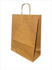 Papīra maisi EKO ar savītiem rokturiem 320 * 170 * 420 mm, 10. gab. cena un informācija | Dāvanu saiņošanas materiāli | 220.lv