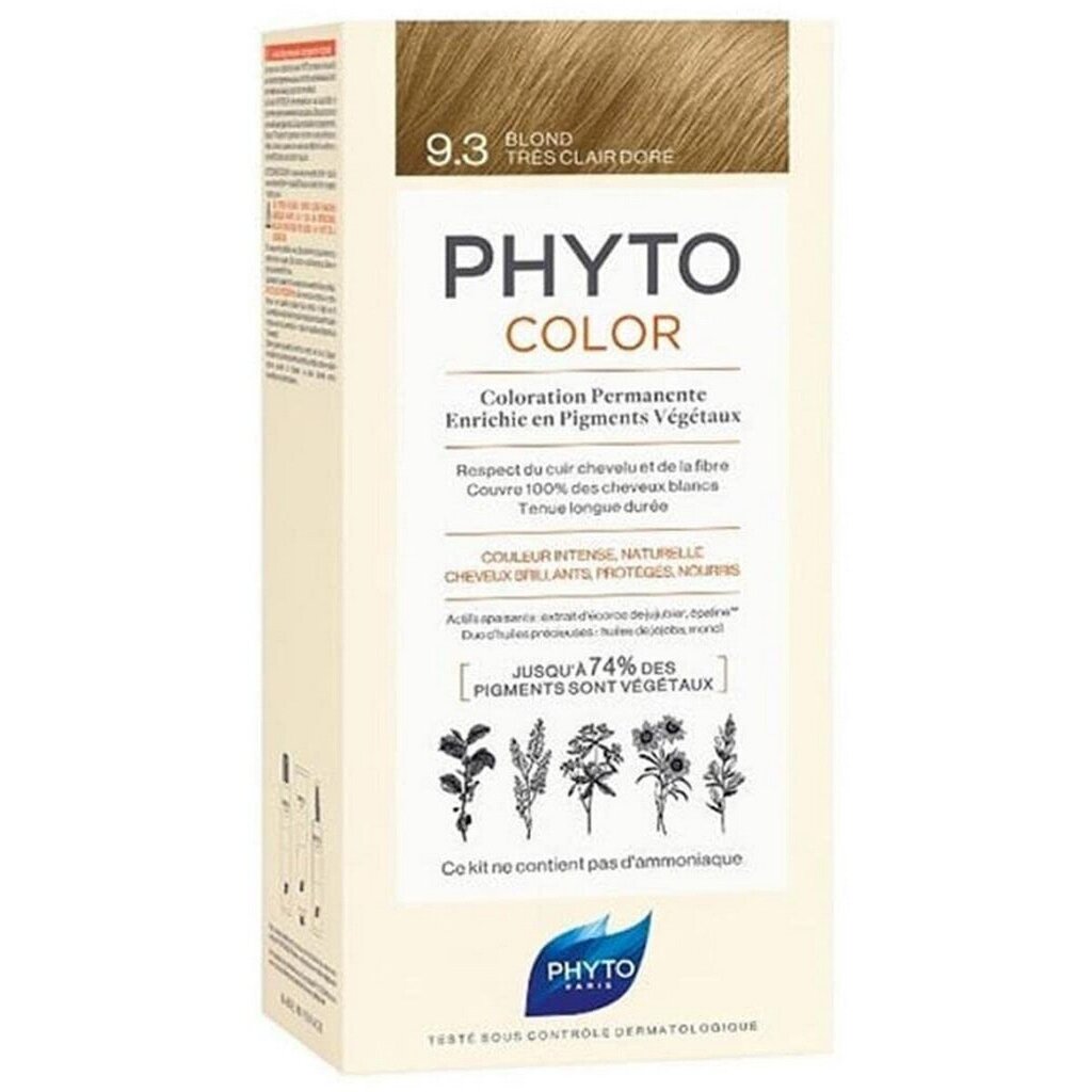 Phyto Paris Color 9.3 cena un informācija | Matu krāsas | 220.lv