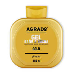 Гель для душа Agrado Gold 750 мл цена и информация | Масла, гели для душа | 220.lv