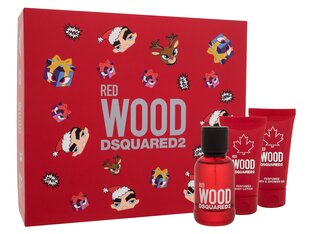 Набор для женщин Dsquared2 Red Wood: туалетная вода EDT, 50 мл + лосьон для тела, 50 мл + гель для душа, 50 мл цена и информация | Женские духи Lovely Me, 50 мл | 220.lv