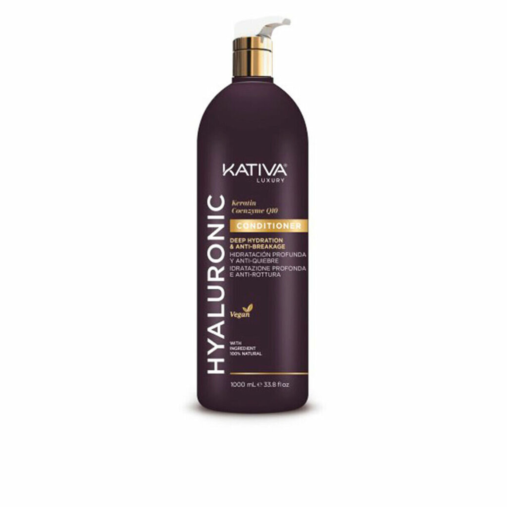 Kativa Hyaluronic Keratin y Coenzyme Q10 Conditioner 1000ml cena un informācija | Matu kondicionieri, balzāmi | 220.lv