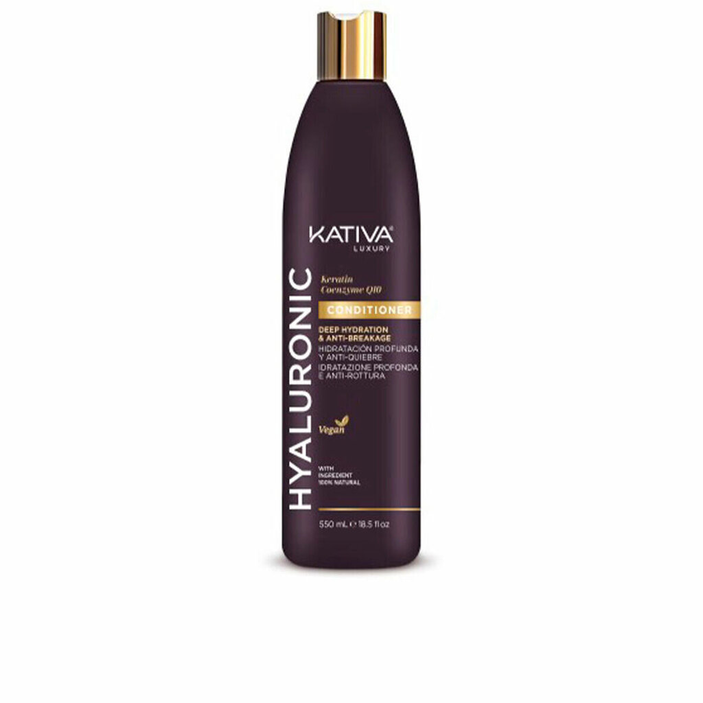 Kativa Hyaluronic Keratin y Coenzyme Q10 Conditioner 550ml cena un informācija | Matu kondicionieri, balzāmi | 220.lv