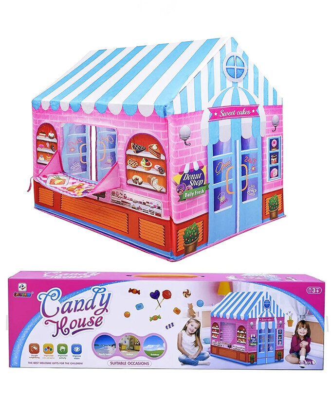 Spēļu telts-būda Candy House 7070A cena un informācija | Attīstošās rotaļlietas | 220.lv