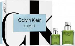 Calvin Klein Eternity Men Eau De Perfume Spray 100ml Set 2 Pieces cena un informācija | Vīriešu smaržas | 220.lv