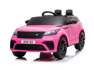 Elektromobīlis bērniem Range Rover Velar 12v ar mūzikas moduli rozā cena un informācija | Bērnu elektroauto | 220.lv