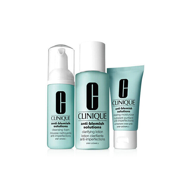 Clinique Clq Anti-Blemish Sol 3 Pasos Set cena un informācija | Sejas krēmi | 220.lv