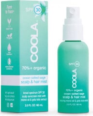 Coola Scalp & Hair Mist Organic Sunscreen Spf30 60ml cena un informācija | Sauļošanās krēmi | 220.lv