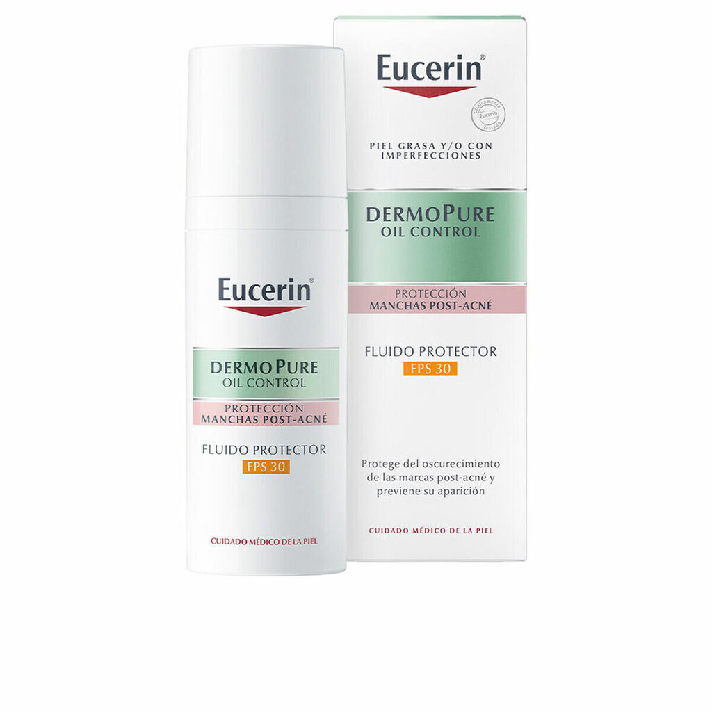 Eucerin Dermopure Oil Control Protective Fluid Fps30 50ml цена и информация | Sauļošanās krēmi | 220.lv