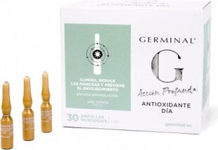 Sejas ampulas Germinal Deep Action Antioxidant, 30x1 ml cena un informācija | Serumi sejai, eļļas | 220.lv