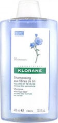 Apjomu palielinošs šampūns Klorane Volume and Texture Shampoo With Flax Fiber, 400ml цена и информация | Шампуни | 220.lv