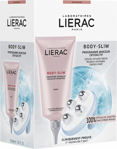 Pretcelulīta ķermeņa kopšanas komplekts Lierac Body-Slim Slimming Program Cryoactive Slimming Program 150ml, 2 daļas cena un informācija | Ķermeņa krēmi, losjoni | 220.lv