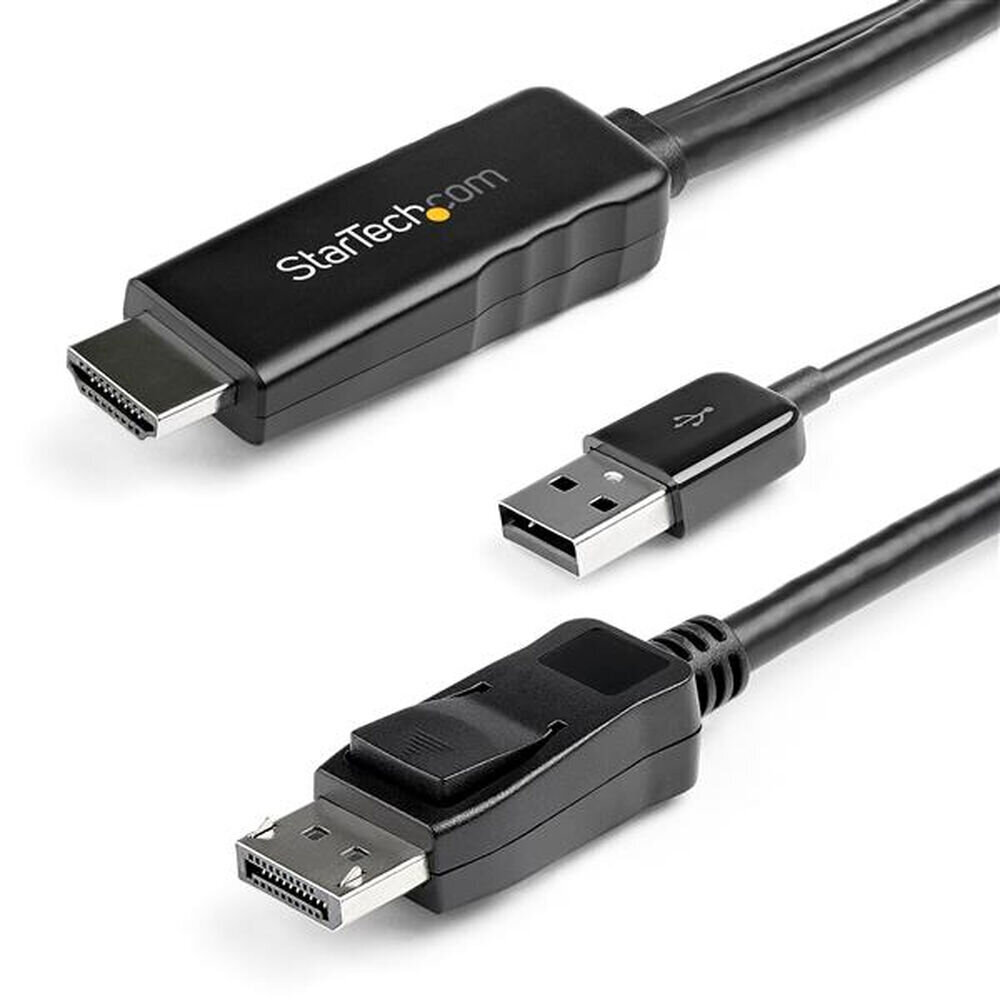 StarTech HD2DPmm2M, DP/HDMI/VGA, 2 m cena un informācija | Kabeļi un vadi | 220.lv