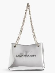 Soma sievietēm CALVIN KLEIN Sculpted Shoulder Sudrabaina 545008777 cena un informācija | Sieviešu somas | 220.lv